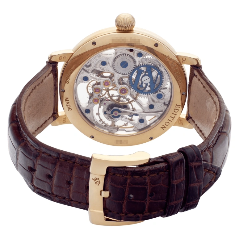Ulysse Nardin,Maxi Skeleton 43.50mm,43.50mm,Rose Gold,Handwound,Sapphire,Crystal Glass,Round,3006,3006-200