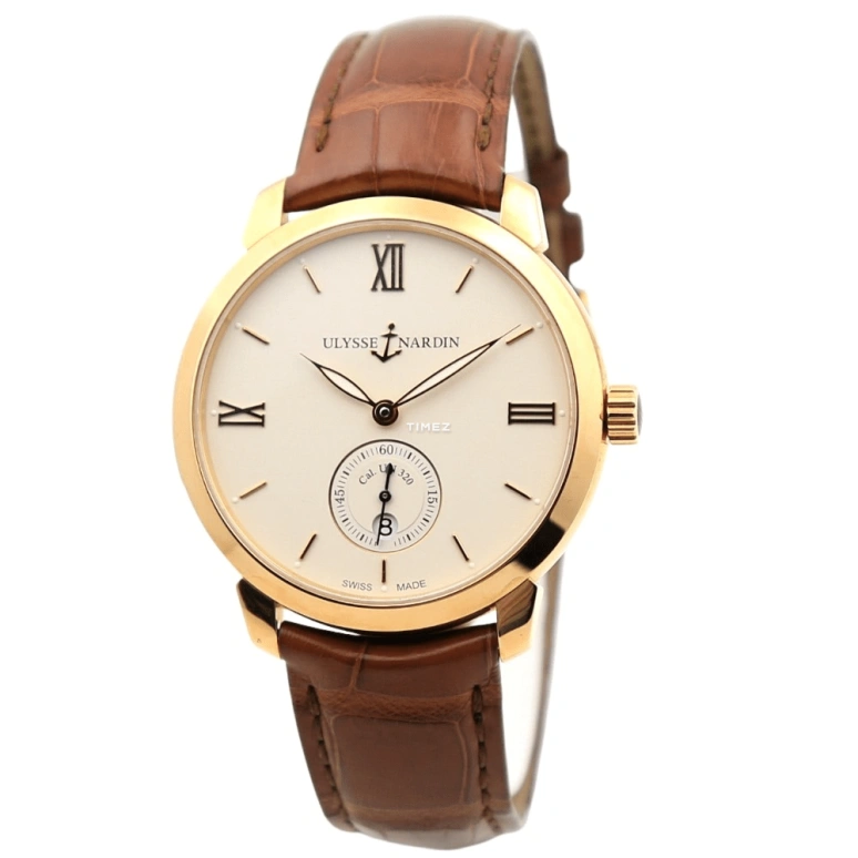 Ulysse Nardin,Classico 40mm,40mm,Rose Gold,Beige,Automatic,Day,48hours,3206,3206-136-2/31