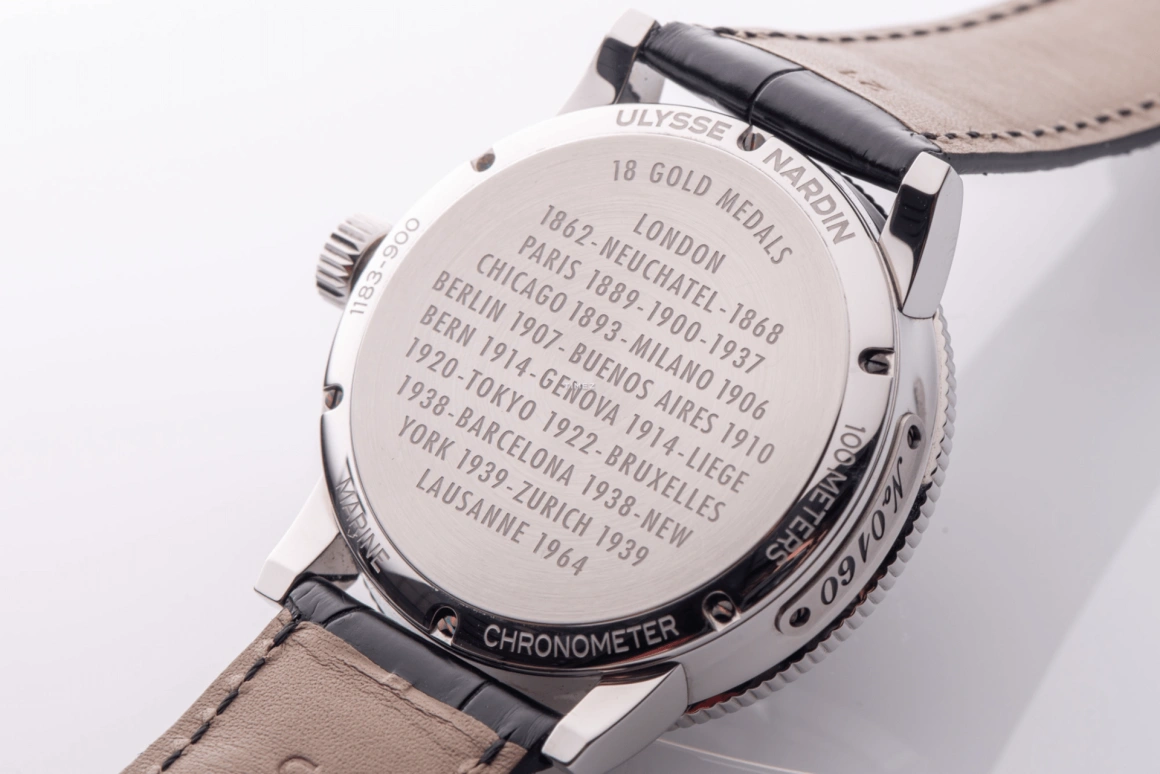 Ulysse Nardin,Marine 41mm,41mm,Stainless Steel,White,Automatic,Day,Power Reserve Indicator,1183,1183-900/EO