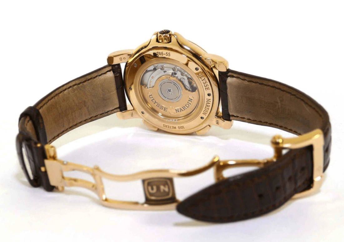 Ulysse Nardin,Classico 42mm,42mm,Rose Gold,Silver,Automatic,Dule Time,Big Date,246,246-55/31