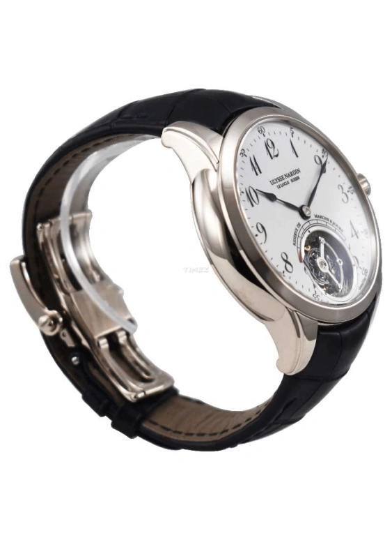 Ulysse Nardin,Classico 44mm,44mm,White Gold,White,Handwound,Power Reserve Indicator,Tourbillon,1780,1780-133/E0-60