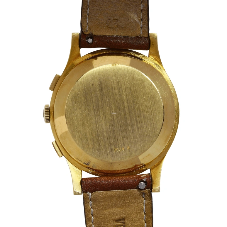 Ulysse Nardin,Other 36mm,36mm,Yellow Gold,Silver,Handwound,Chronograph,Sapphire,Crystal Glass,7534,7534-4