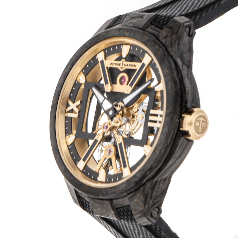 Ulysse Nardin,Other 43mm,43mm,Titanium Gold,Skeleton,Handwound,96hours,In-house Caliber,3715,3715-260-3/CARB