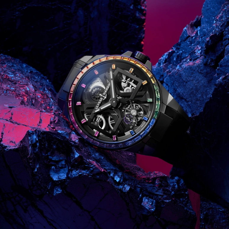 Ulysse Nardin,Blast 45mm,45mm,Ceramic,Titanium Gold,Skeleton,Automatic,Tourbillon,72hours,1723,1723-400B1LE-2B-RAIN/1A