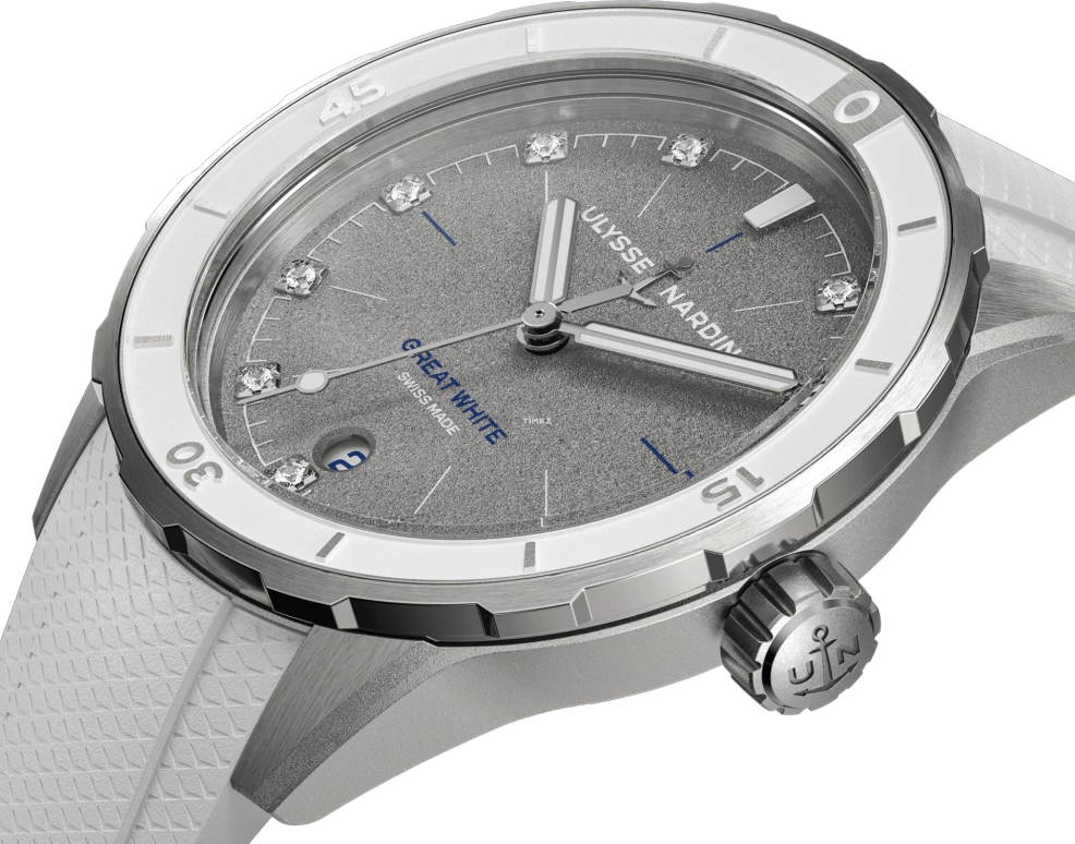 Ulysse Nardin,Diver 39mm,39mm,Stainless Steel,Grey,Automatic,Day,42hours,8163,8163-182LE-3/11-GW