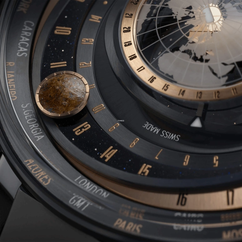 Ulysse Nardin,Blast 45mm,45mm,Ceramic,Titanium Gold,Black,Automatic,Moonphase,Day,Dule Time,World Time,In-house Caliber,Sapphire,Crystal Glass,1063,1063-400-2A/1A