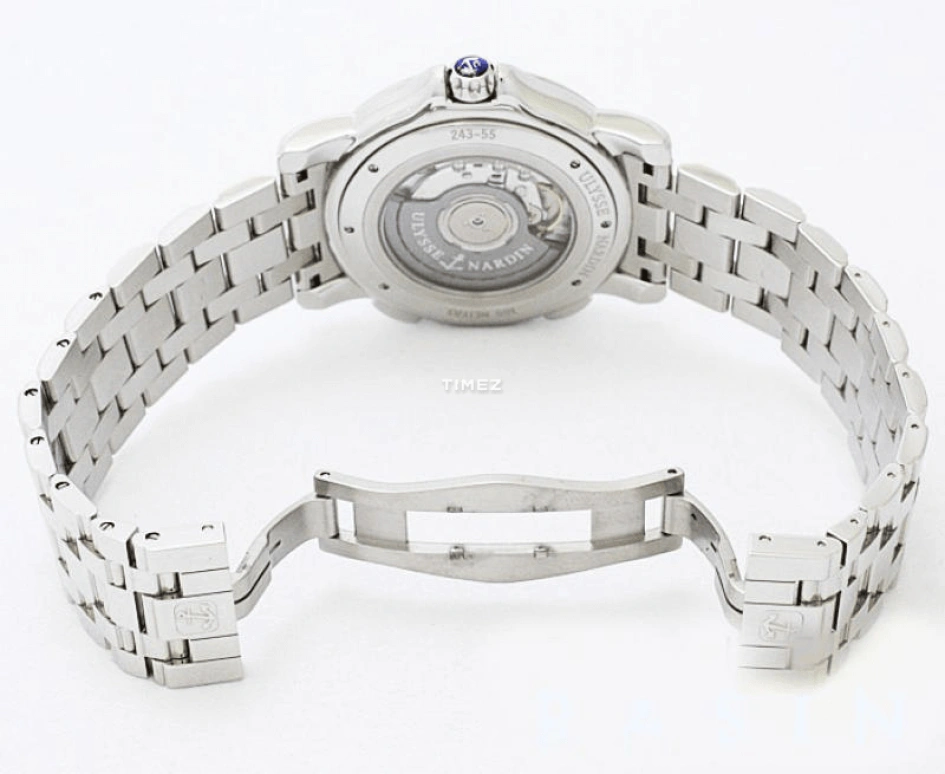 Ulysse Nardin,Dual Time 42mm,42mm,Stainless Steel,Silver,Automatic,Day,Dule Time,243,243-55-7/91