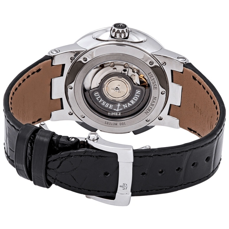 Ulysse Nardin,Dual Time 43mm,43mm,Stainless Steel,Silver,Grey,Automatic,Dule Time,Big Date,243,243-00B/421