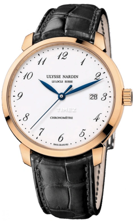 Ulysse Nardin,Classico 40mm,40mm,Rose Gold,White,Automatic,Day,42hours,8152,8152-111-2/5GF