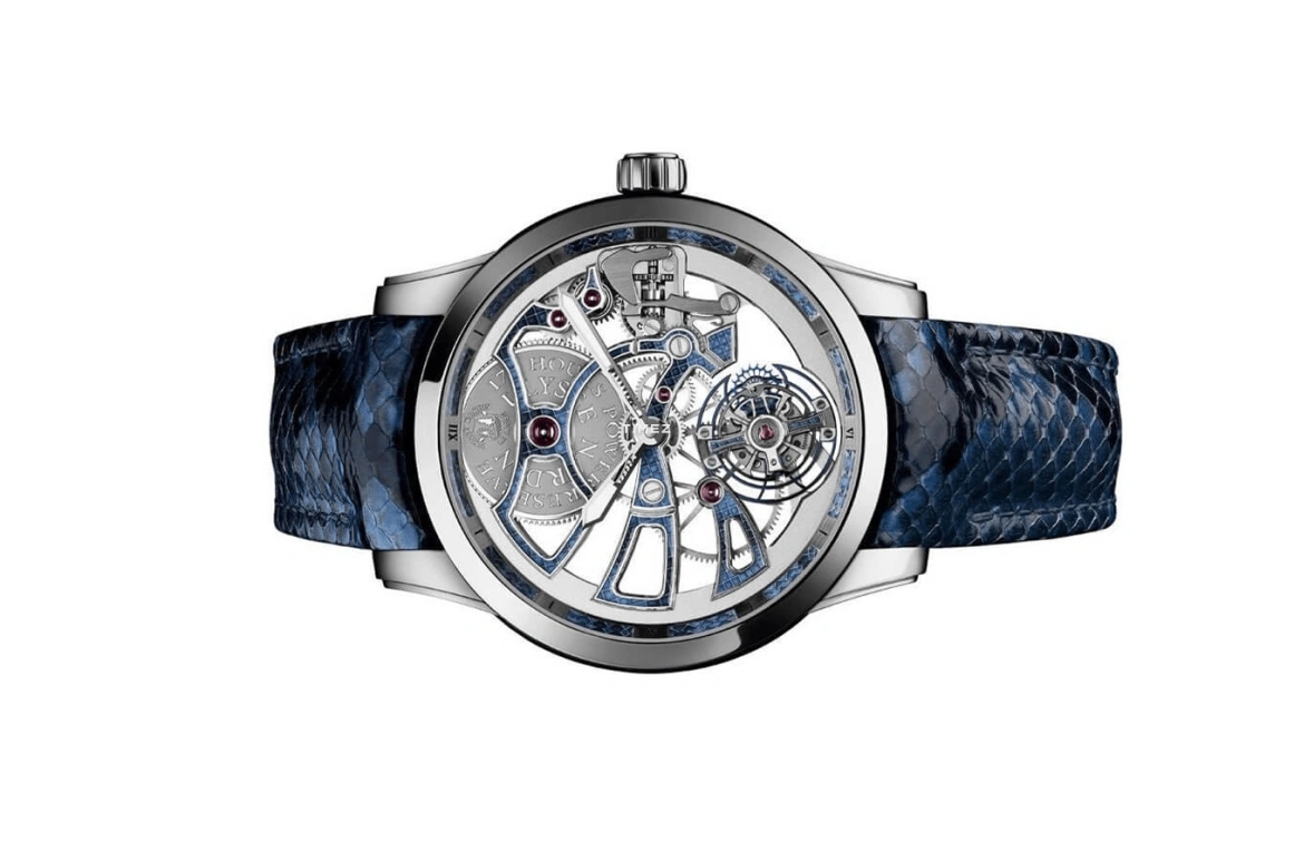 Ulysse Nardin,Classico 44mm,44mm,White Gold,Silver,Handwound,Tourbillon,170hours,1700,1700-129/03