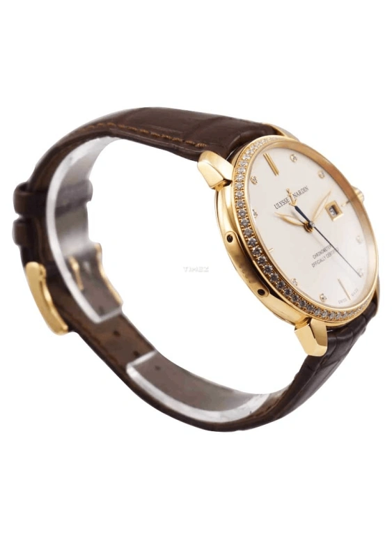Ulysse Nardin,Classico 40mm,40mm,Rose Gold,Beige,Yellow,Automatic,Day,42hours,8156,8156-111B-2/991