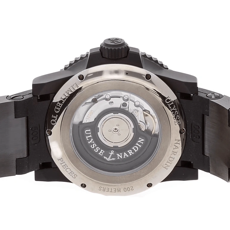 Ulysse Nardin,Other 42.70mm,42.70mm,Stainless Steel,Black,Automatic,Chronograph,Day,Power Reserve Indicator,263,263-38LE-3