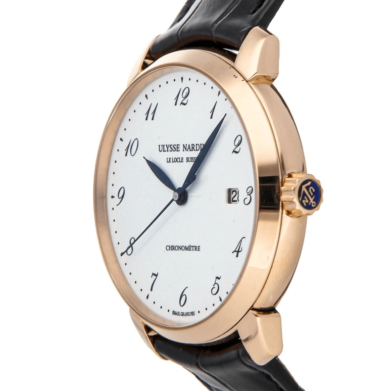 Ulysse Nardin,Classico 40mm,40mm,Rose Gold,White,Automatic,Day,42hours,8152,8152-111-2/5GF