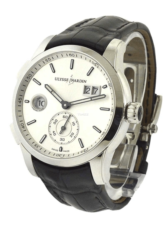 Ulysse Nardin,Classico 42mm,42mm,Stainless Steel,Silver White,Automatic,Dule Time,Big Date,3343,3343-126/91