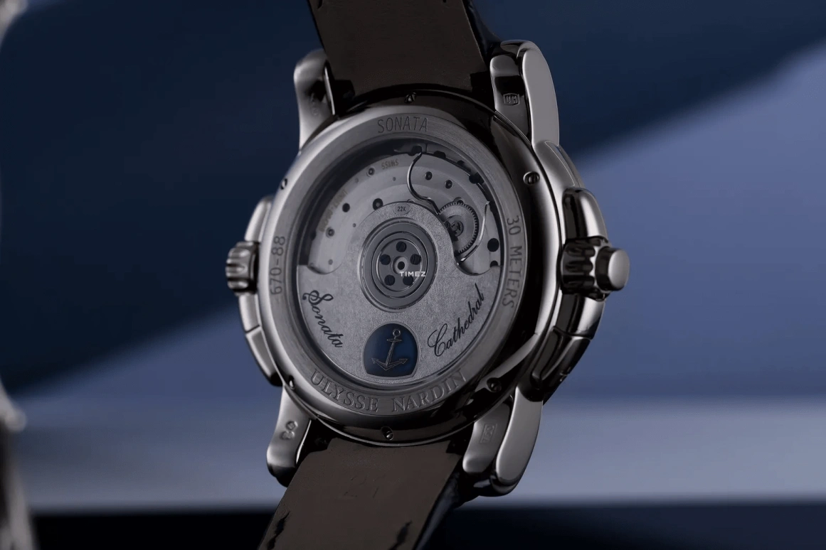 Ulysse Nardin,Sonata 42mm,42mm,White Gold,Blue,Automatic,Chronograph,Dule Time,Big Date,Alarm,42hours,In-house Caliber,670,670-88/213