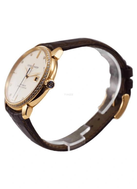 Ulysse Nardin,Classico 40mm,40mm,Rose Gold,Beige,Yellow,Automatic,Day,42hours,8156,8156-111B-2/991