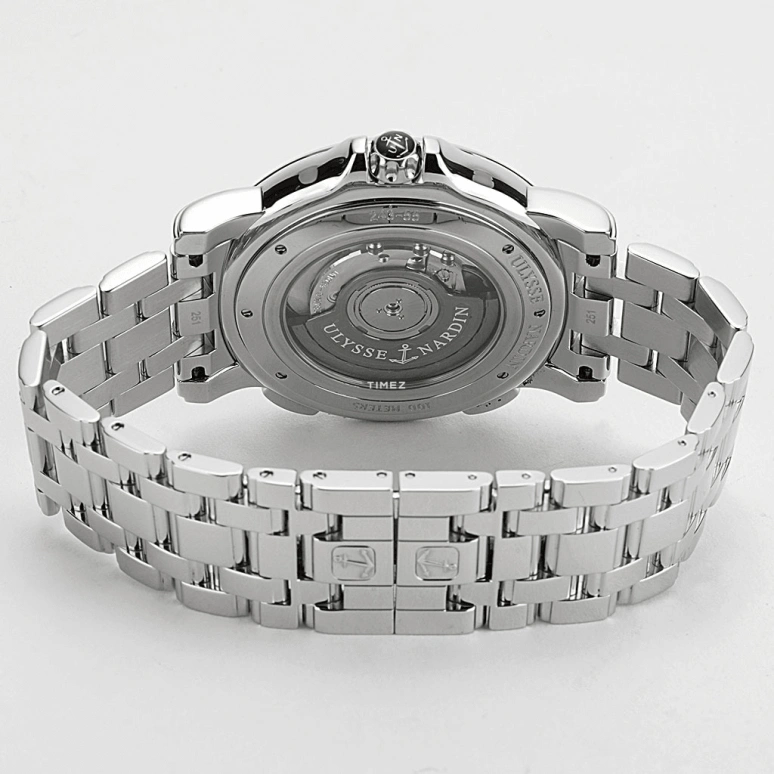 Ulysse Nardin,Dual Time 42mm,42mm,Stainless Steel,Silver,Automatic,Day,Dule Time,243,243-55-7/91