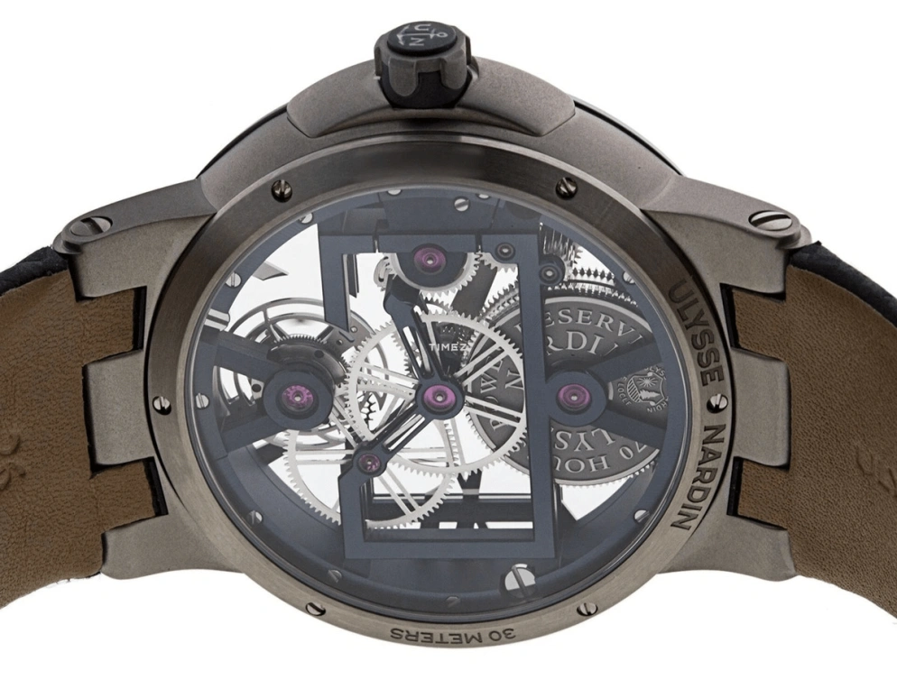 Ulysse Nardin,Executive 43mm,43mm,Titanium,Skeleton,Black,Handwound,Tourbillon,170hours,1713,1713-139