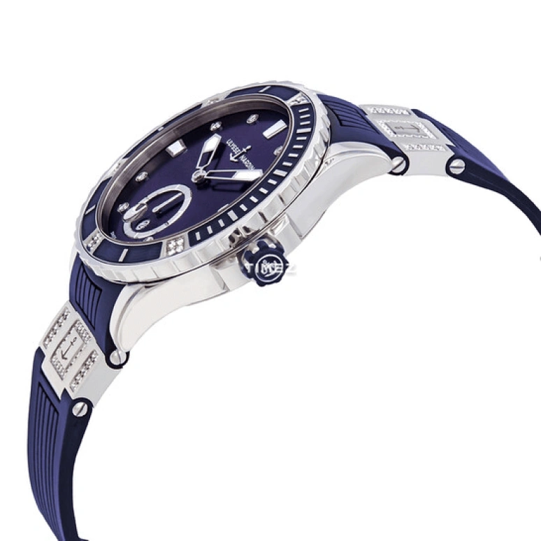 Ulysse Nardin,Diver 40mm,40mm,Stainless Steel,Rubber,Blue,Automatic,Day,48hours,3203,3203-190-3C/10.13