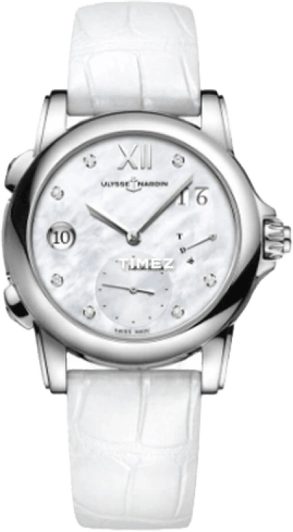 Ulysse Nardin,Classico 37.50mm,37.50mm,Stainless Steel,White,Automatic,Power Reserve Indicator,Dule Time,Big Date,3243,3243-222/390