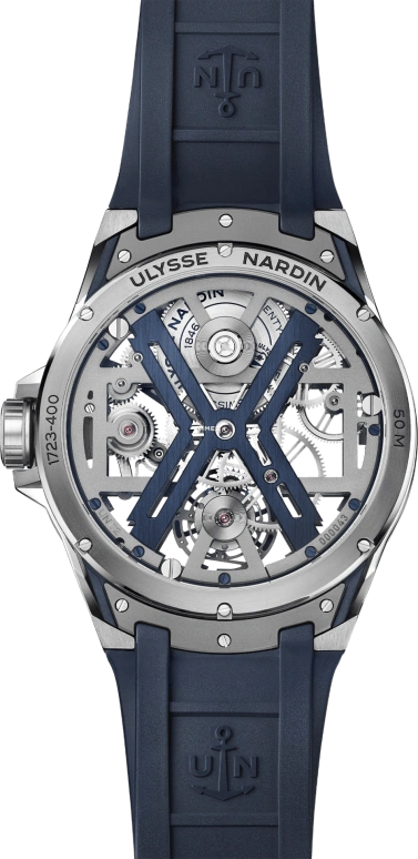 Ulysse Nardin,Blast 45mm,45mm,Stainless Steel,Skeleton,Automatic,Tourbillon,72hours,1723,1723-400-3A/03