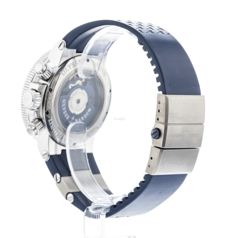 Ulysse Nardin,Marine 41mm,41mm,Stainless Steel,Blue,Automatic,Chronograph,Day,353,353-68LE-3