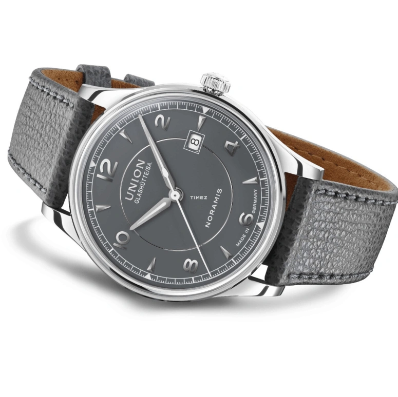 UNION,NORAMIS 40mm,40mm,Stainless Steel,Grey,Automatic,Day,60hours,D016,D016.407.16.087.00