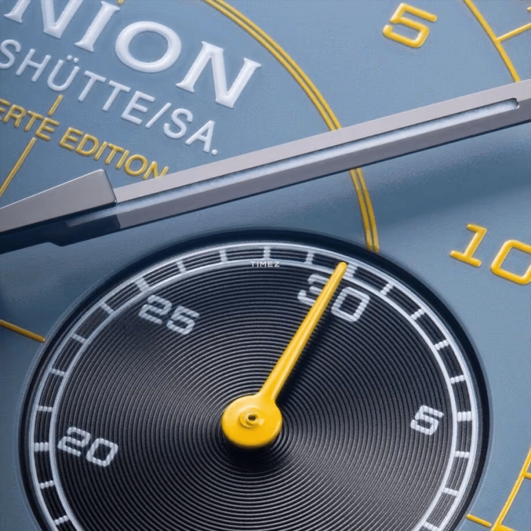 UNION,BELISAR 44mm,44mm,Stainless Steel,Sky Blue,Automatic,Chronograph,Day,D009,D009.427.17.042.09