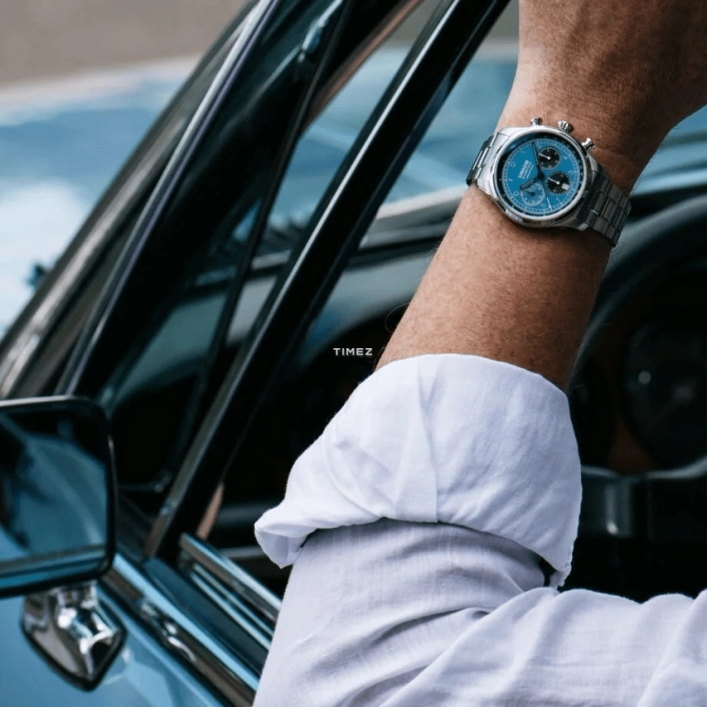 UNION,BELISAR 44mm,44mm,Stainless Steel,Blue,Automatic,Chronograph,Day,D009,D009.427.11.052.09