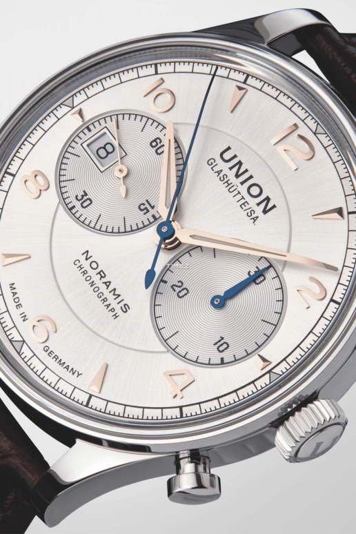 UNION,NORAMIS 42mm,42mm,Stainless Steel,Stainless Steel,Silver,Automatic,Chronograph,Day,D012,D012.427.16.037.01