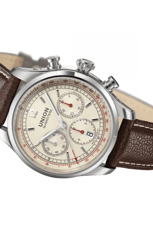 UNION,BELISAR 44mm,44mm,Stainless Steel,Stainless Steel,White,Automatic,Chronograph,Day,D009,D009.427.16.267.00