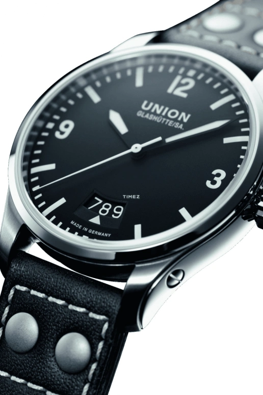 UNION,BELISAR 41mm,41mm,Stainless Steel,Stainless Steel,Black,Automatic,Day,Sapphire,Crystal Glass,D002,D002.607.16.057.00