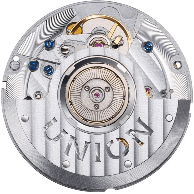 UNION,VIRO 34mm,34mm,Stainless Steel,Stainless Steel,Black,Automatic,Day,Sapphire,Crystal Glass,D011,D011.207.11.051.00