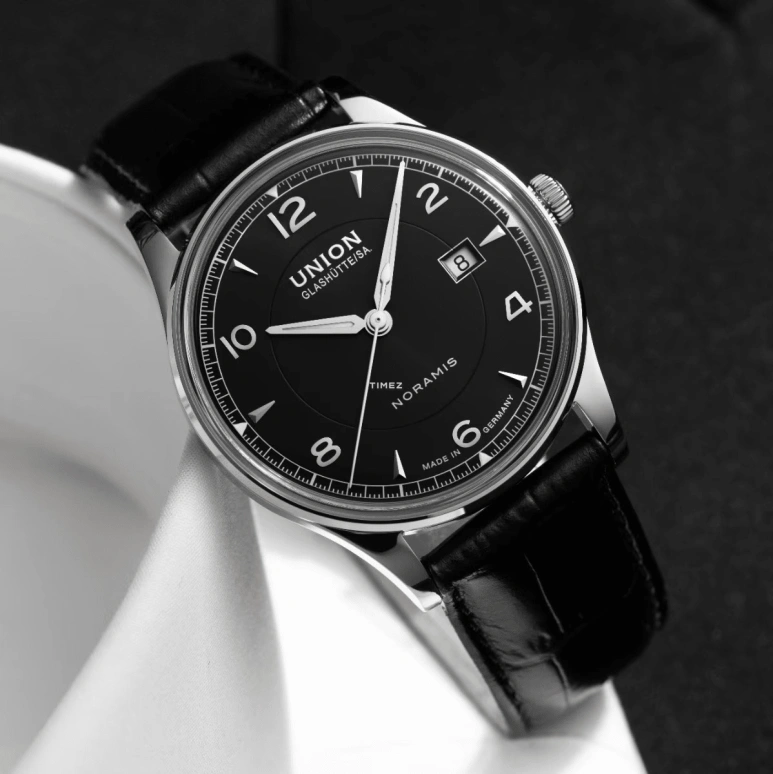 UNION,NORAMIS 40mm,40mm,Stainless Steel,Black,Automatic,Day,60hours,D016,D016.407.16.057.00