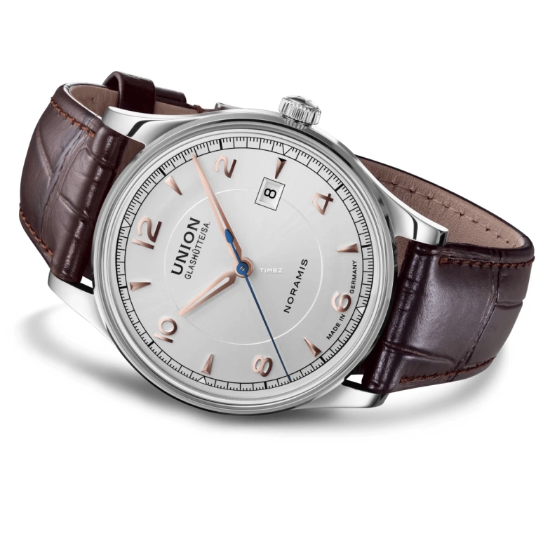 UNION,NORAMIS 40mm,40mm,Stainless Steel,Silver,Automatic,Day,60hours,D016,D016.407.16.037.01