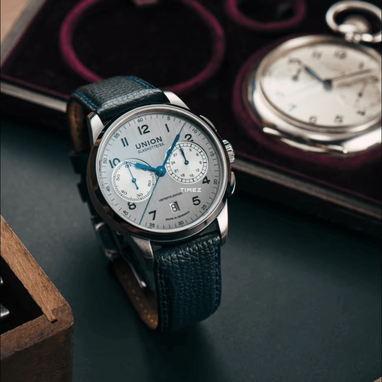 UNION,1893 42mm,42mm,Stainless Steel,Silver,Handwound,Chronograph,Day,D007,D007.459.16.032.09