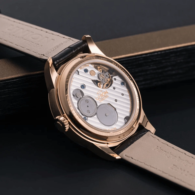 UNION,1893 41mm,41mm,Rose Gold,White,Handwound,Moonphase,Month,Date,Day,60hours,In-house Caliber,D903,D903.458.76.013.09