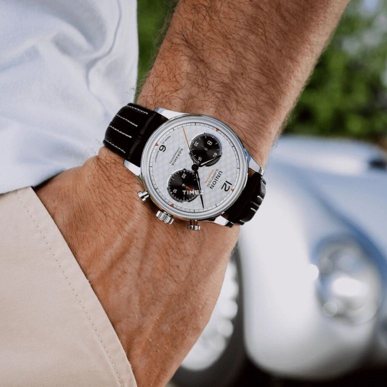 UNION,NORAMIS 42mm,42mm,Stainless Steel,Silver,Automatic,Chronograph,Day,D012,D012.427.16.032.09