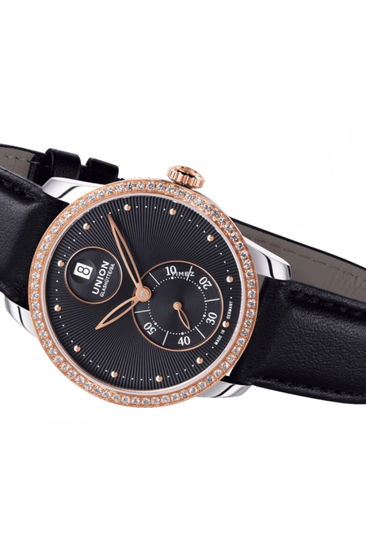 UNION,SERIS 36.50mm,36.50mm,Stainless Steel,Black,Automatic,Day,Sapphire,Glass,D905,D905.228.46.051.01