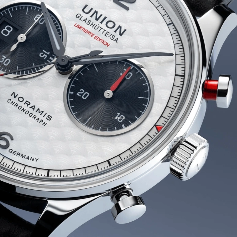 UNION,NORAMIS 42mm,42mm,Stainless Steel,Silver,Automatic,Chronograph,Day,D012,D012.427.16.032.09