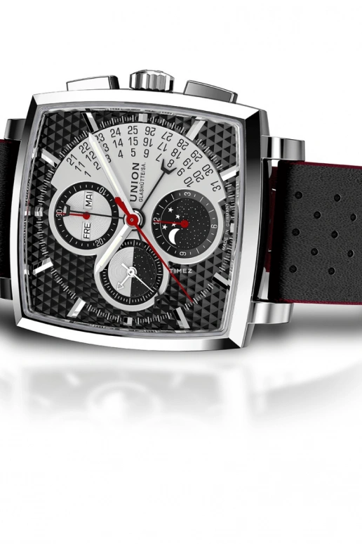 UNION,AVERIN 41mm,41mm,Stainless Steel,Stainless Steel,Black,Automatic,Chronograph,Moonphase,Month,Date,Sapphire,D015,D015.525.16.051.00