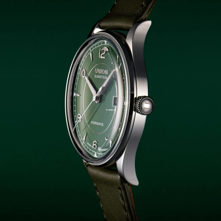 UNION,NORAMIS 40mm,40mm,Stainless Steel,Green,Automatic,Day,60hours,D016,D016.407.16.097.00