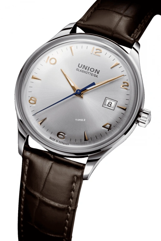 UNION,NORAMIS 40mm,40mm,Stainless Steel,Stainless Steel,Silver,Automatic,Day,Sapphire,D012,D012.407.16.037.01