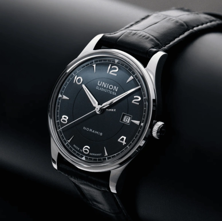 UNION,NORAMIS 40mm,40mm,Stainless Steel,Black,Automatic,Day,60hours,D016,D016.407.16.057.00