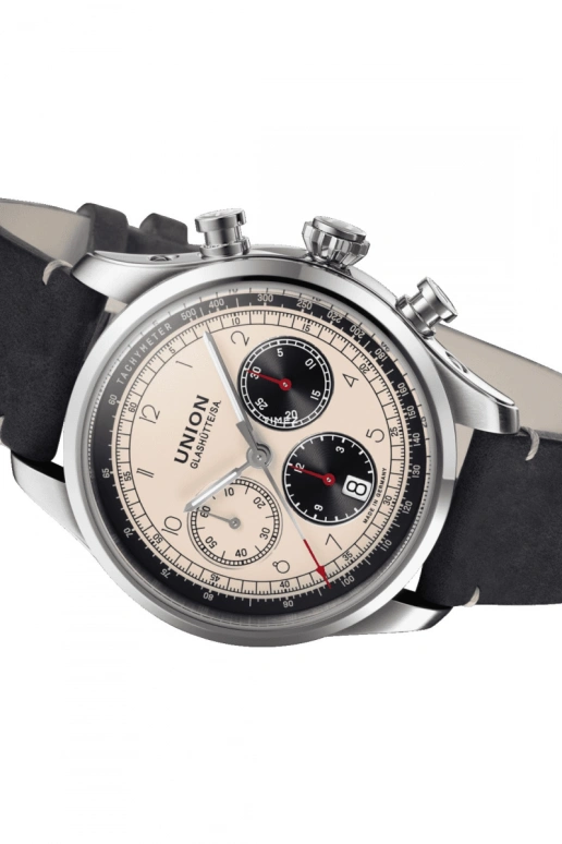 UNION,BELISAR 44mm,44mm,Stainless Steel,Stainless Steel,White,Automatic,Chronograph,Day,D009,D009.427.16.262.00
