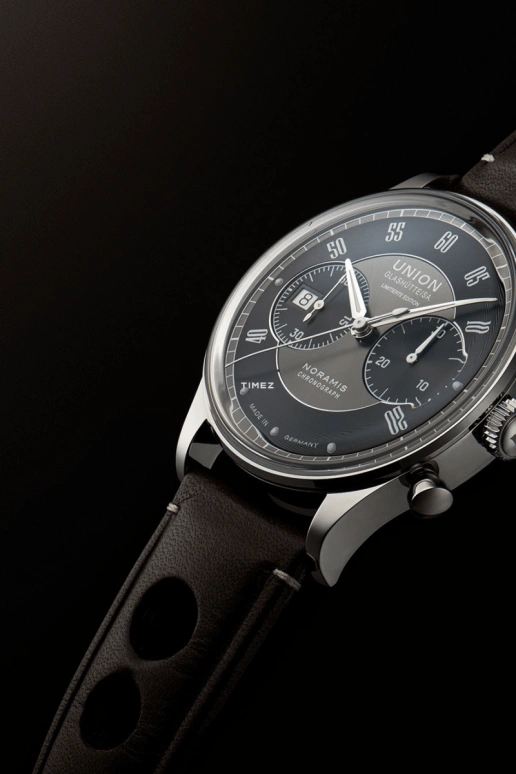 UNION,NORAMIS 42mm,42mm,Stainless Steel,Stainless Steel,Grey,Black,Automatic,Chronograph,Day,D012,D012.427.16.052.09