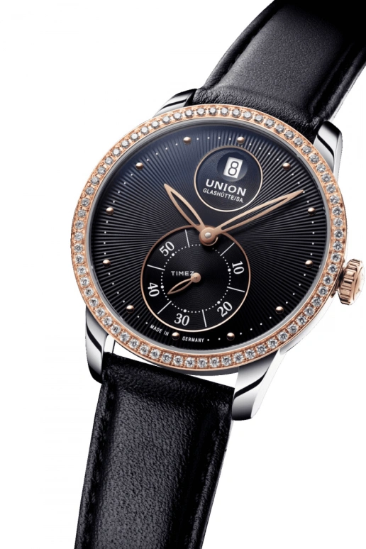 UNION,SERIS 36.50mm,36.50mm,Stainless Steel,Black,Automatic,Day,Sapphire,Glass,D905,D905.228.46.051.01