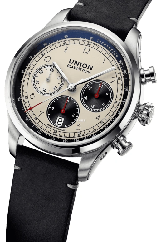 UNION,BELISAR 44mm,44mm,Stainless Steel,Stainless Steel,White,Automatic,Chronograph,Day,D009,D009.427.16.262.00