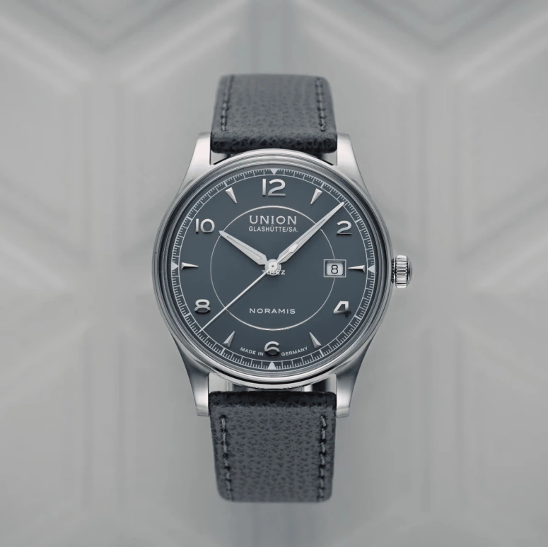 UNION,NORAMIS 40mm,40mm,Stainless Steel,Grey,Automatic,Day,60hours,D016,D016.407.16.087.00