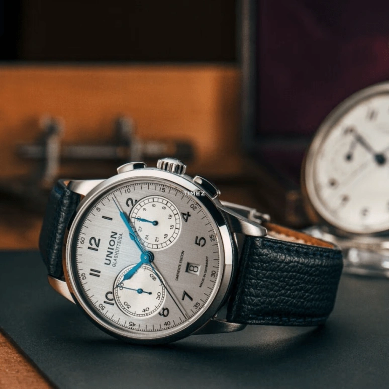 UNION,1893 42mm,42mm,Stainless Steel,Silver,Handwound,Chronograph,Day,D007,D007.459.16.032.09